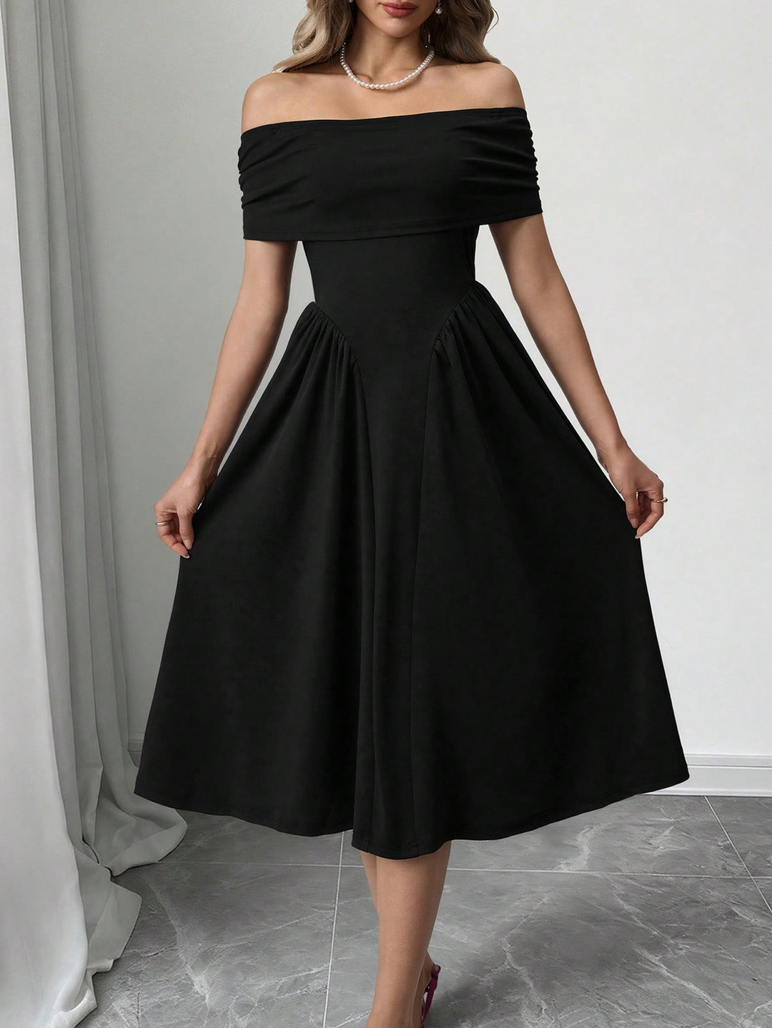 Rochie maxi SHEIN, negru