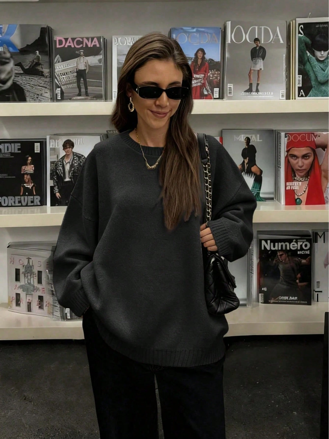 Pulover SHEIN, negru
