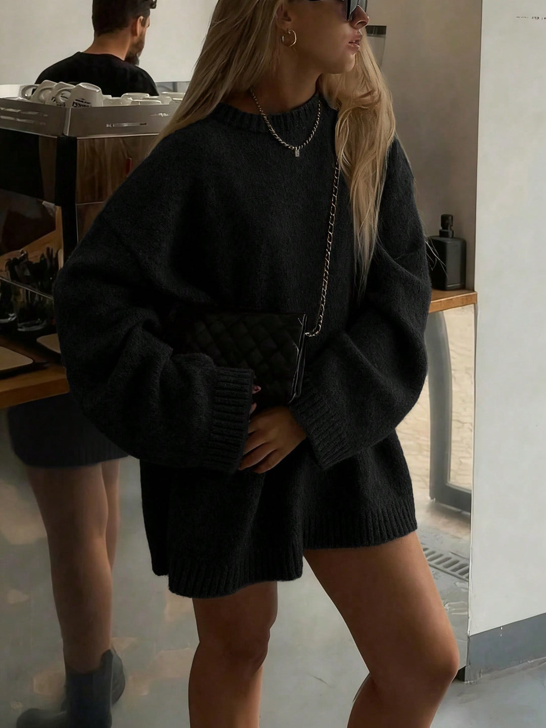Pulover SHEIN, negru