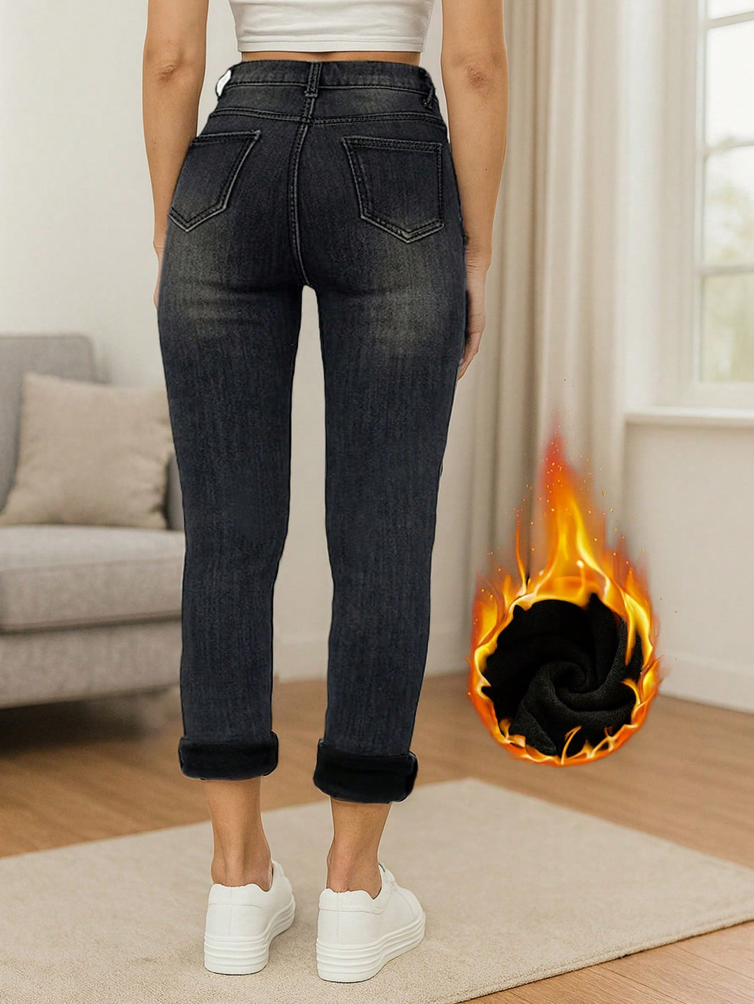 Jeans SHEIN, gri