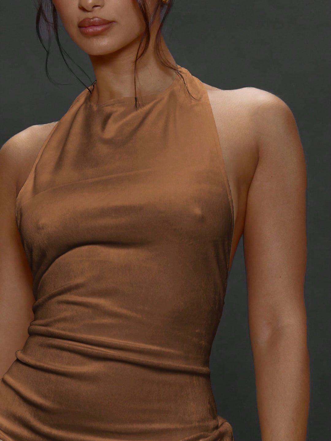 Rochie mini SHEIN, maro