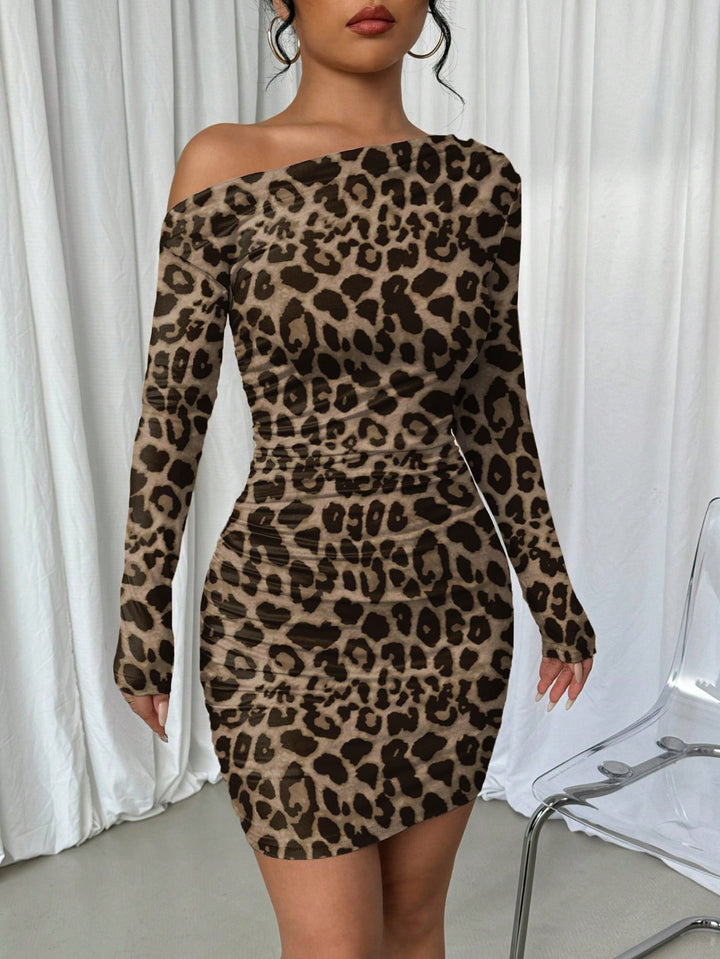 Rochie scurtă SHEIN, maro
