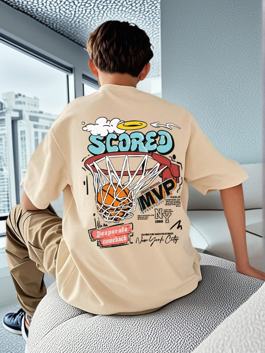Tricou SHEIN, bej