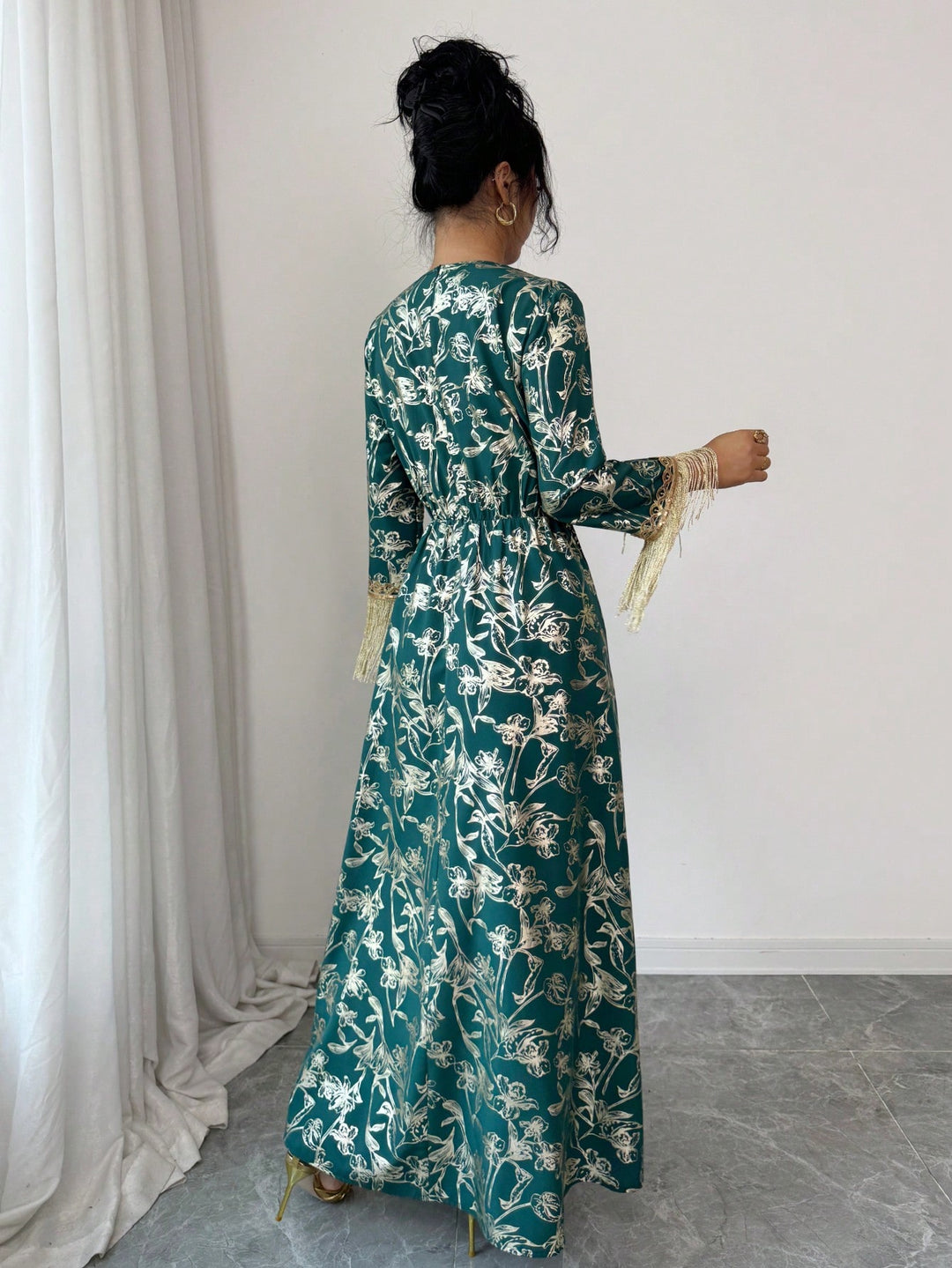 Rochie maxi SHEIN, verde