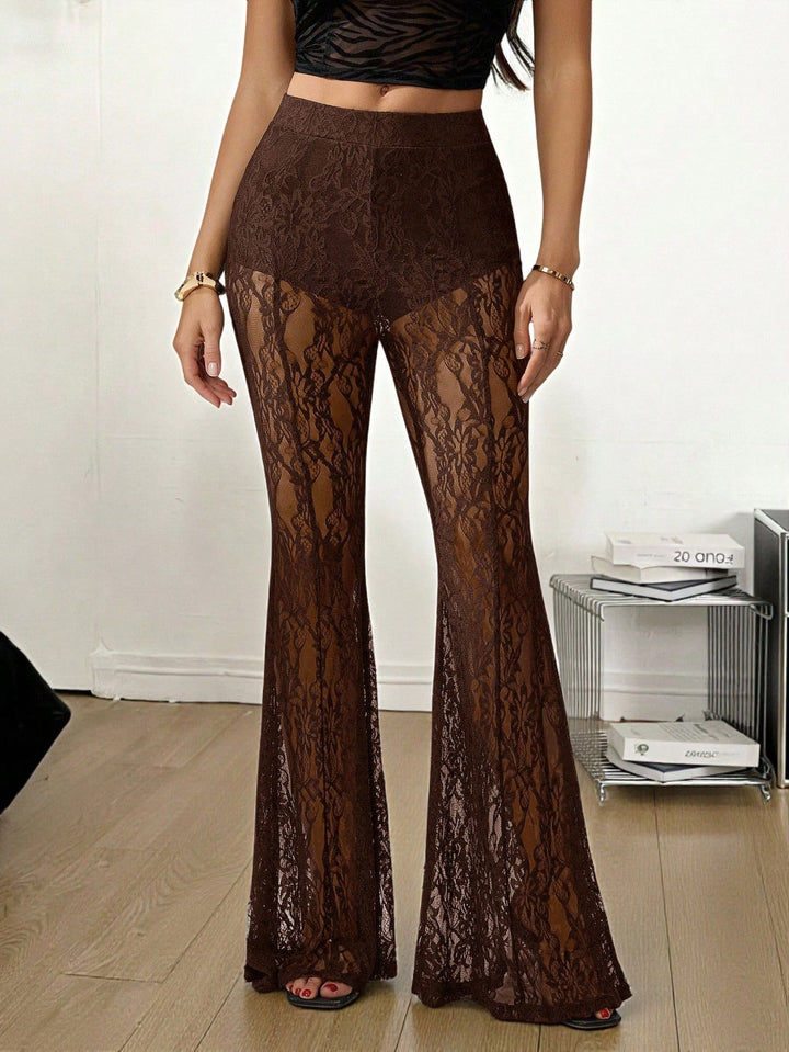 Pantaloni SHEIN, maro