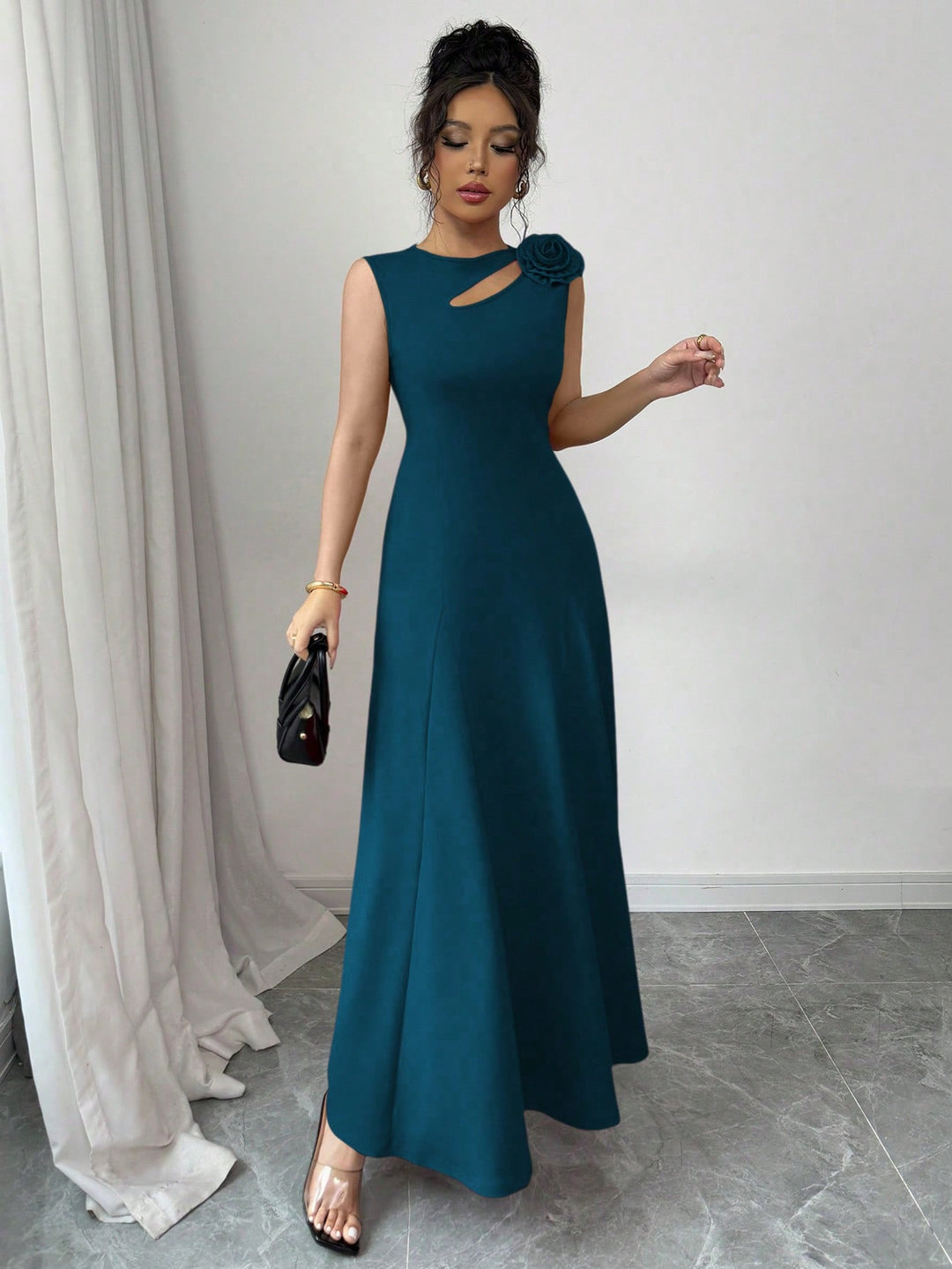Rochie maxi SHEIN, albastru