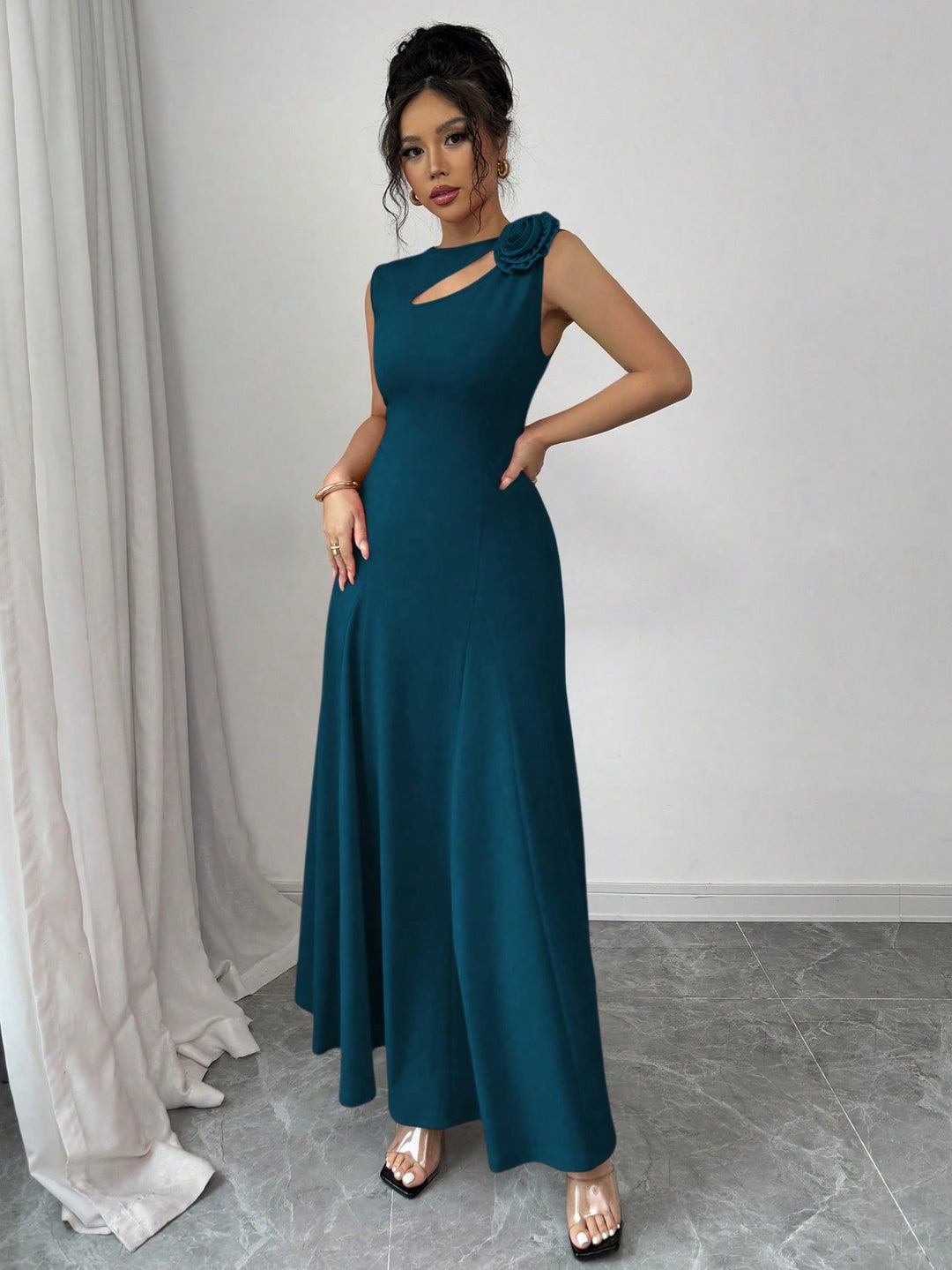 Rochie maxi SHEIN, albastru