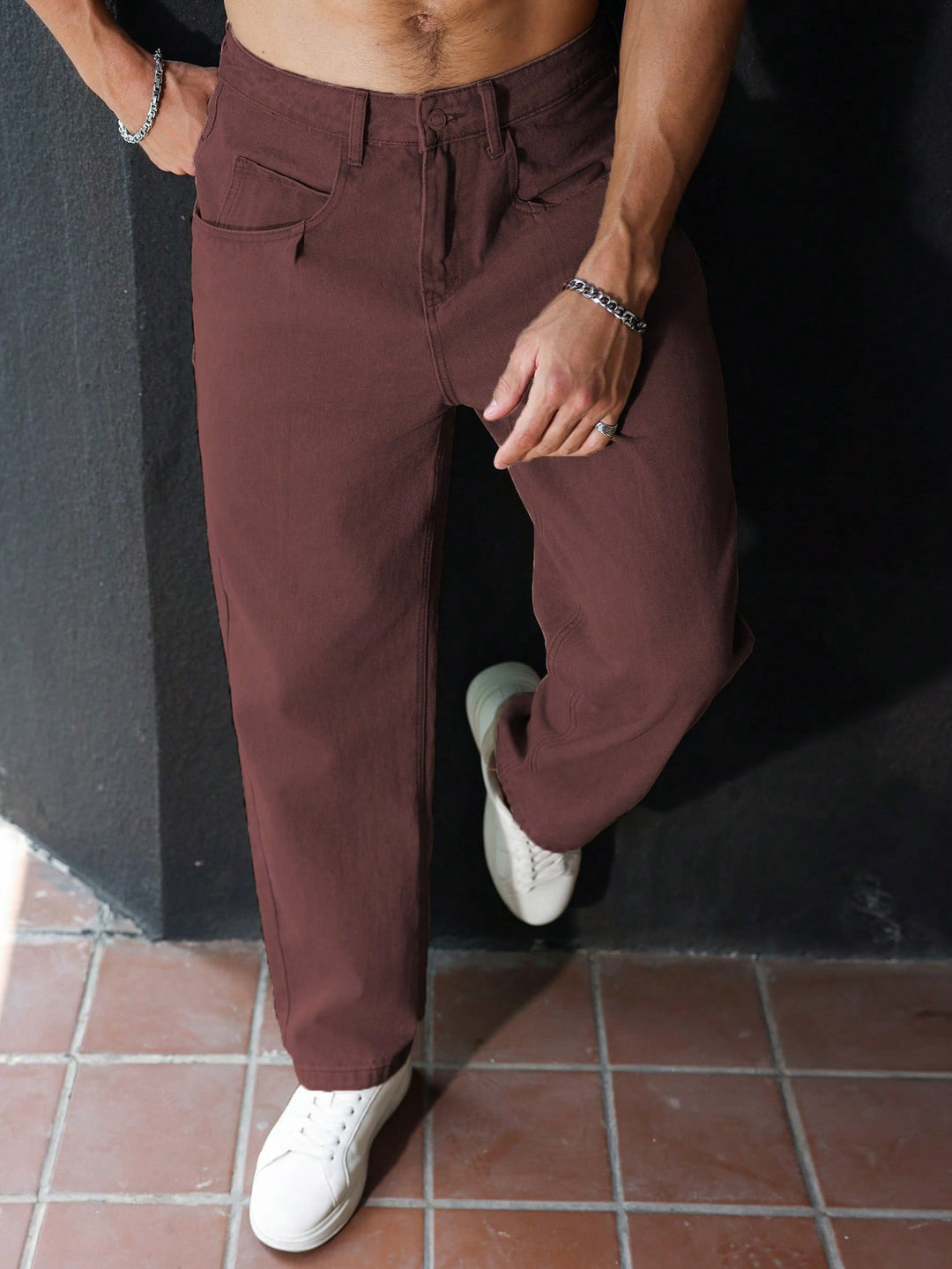 Jeans SHEIN, maro