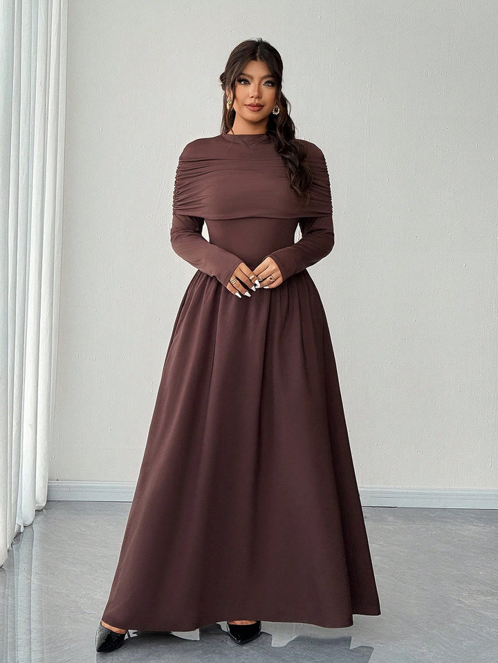 Rochie maxi SHEIN, maro