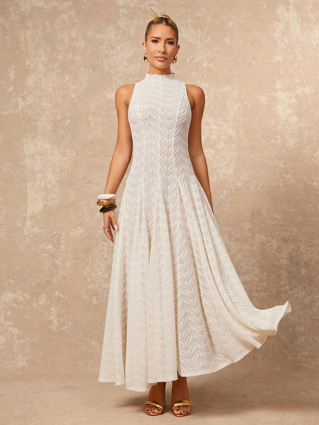 Rochie maxi SHEIN, portocaliu