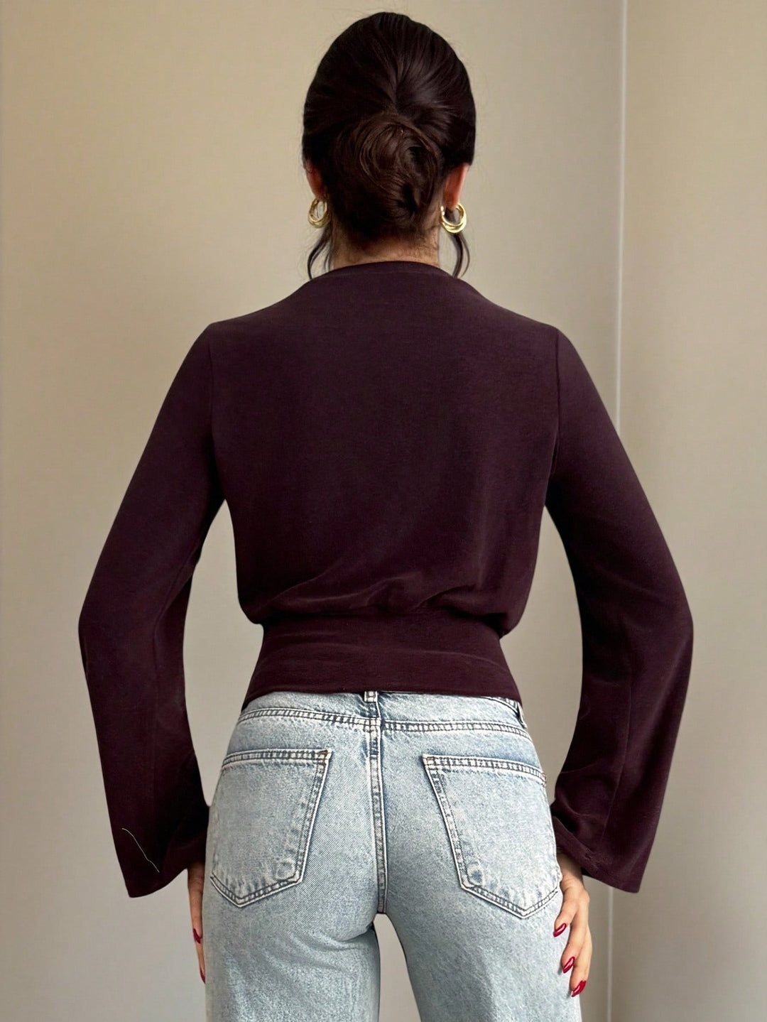 Shein blúz, lila