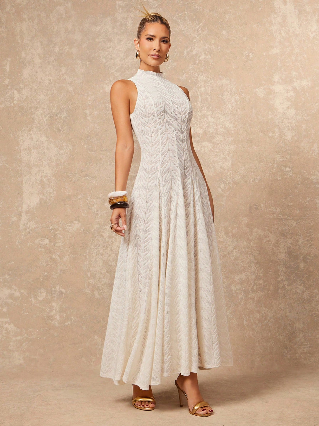 Rochie maxi SHEIN, portocaliu