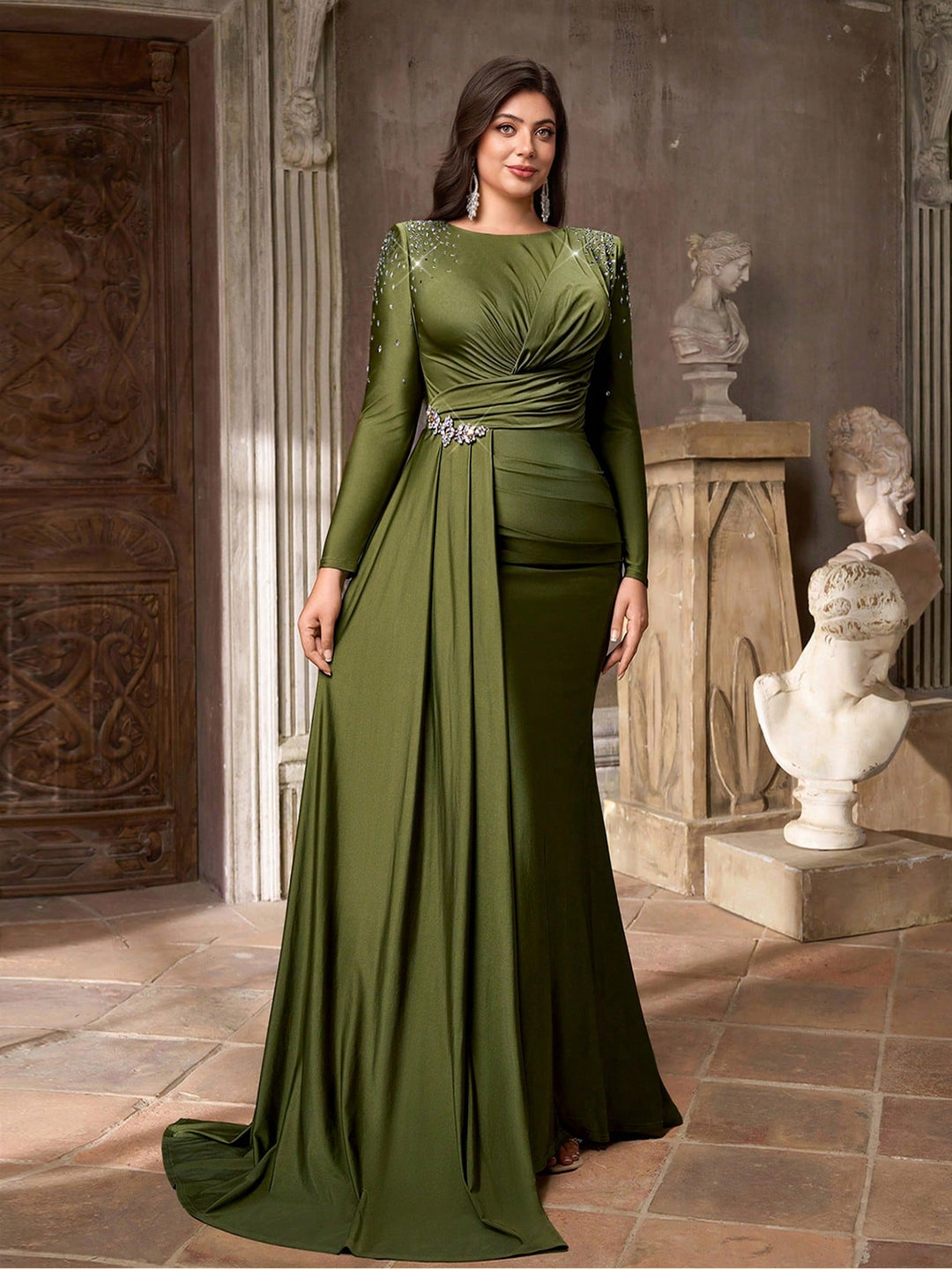 Rochie SHEIN, verde