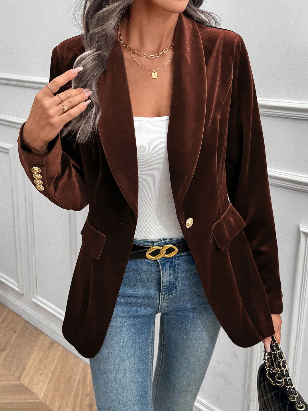 SHEIN barna blézer