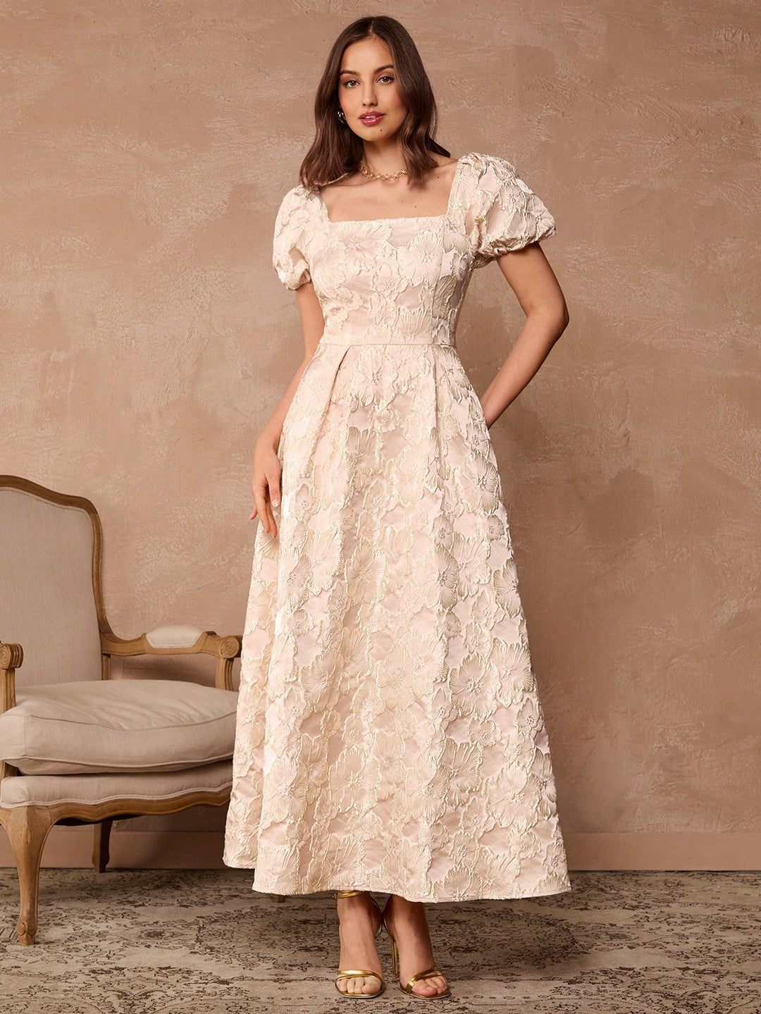 Rochie maxi SHEIN, roz