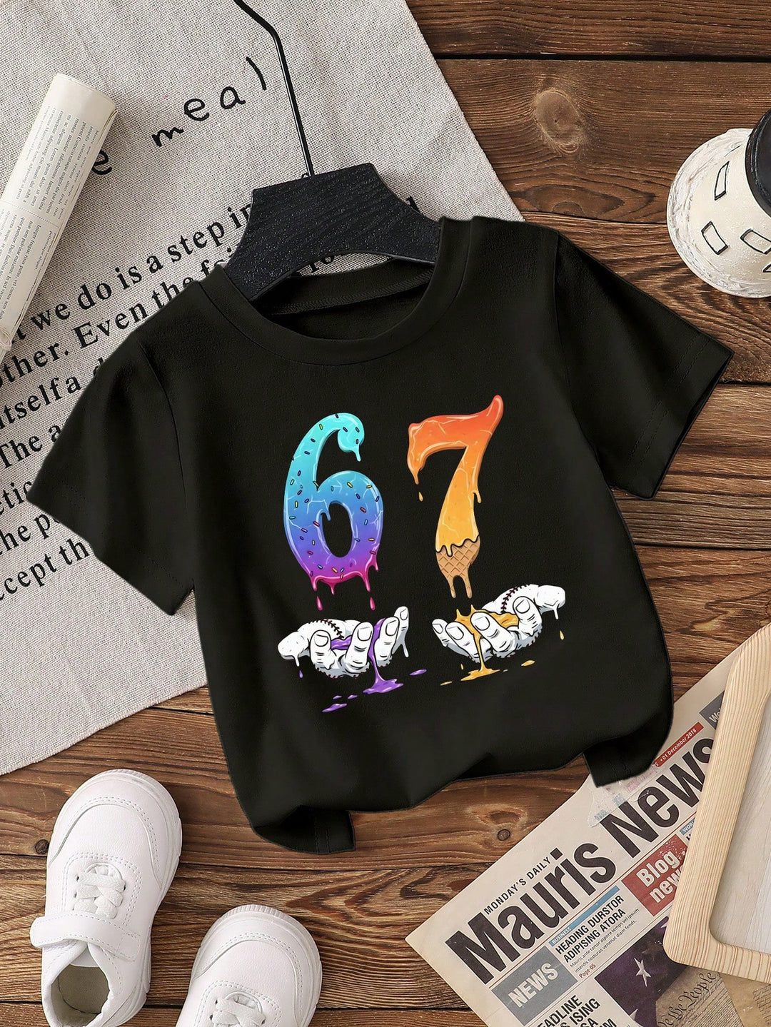 SHEIN póló, fekete