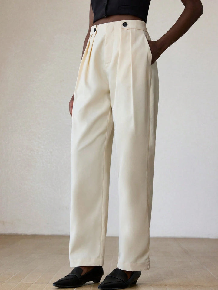 Pantaloni SHEIN, crem