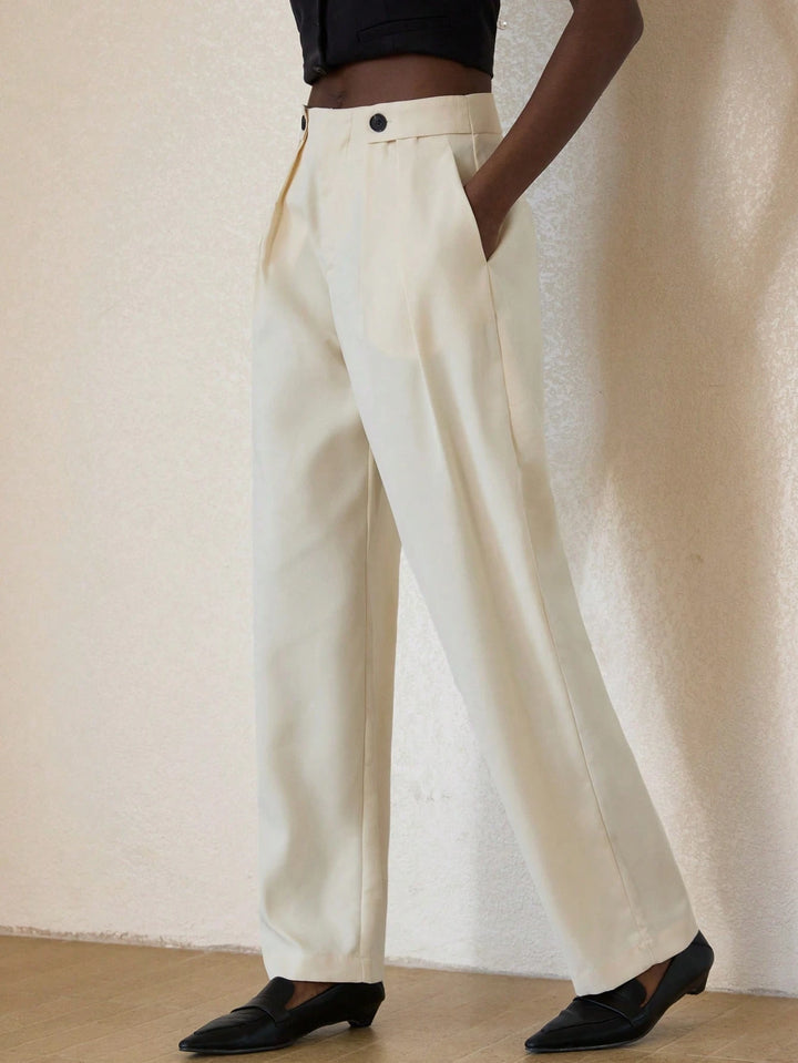Pantaloni SHEIN, crem