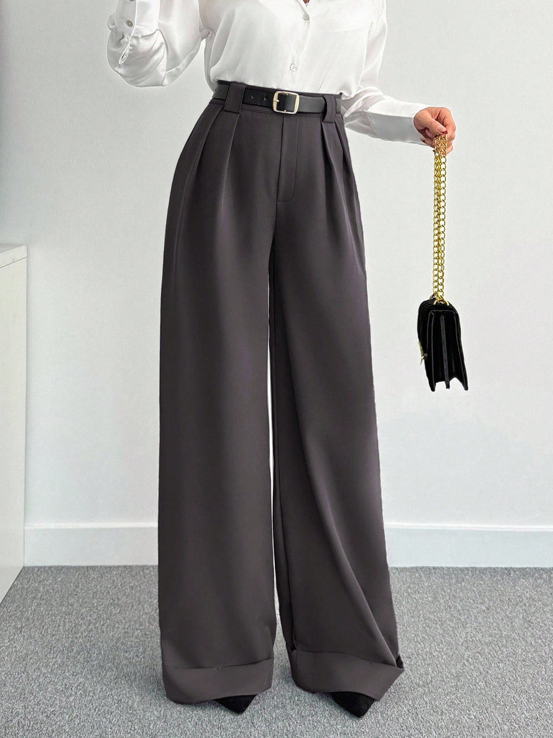 Pantaloni SHEIN, gri