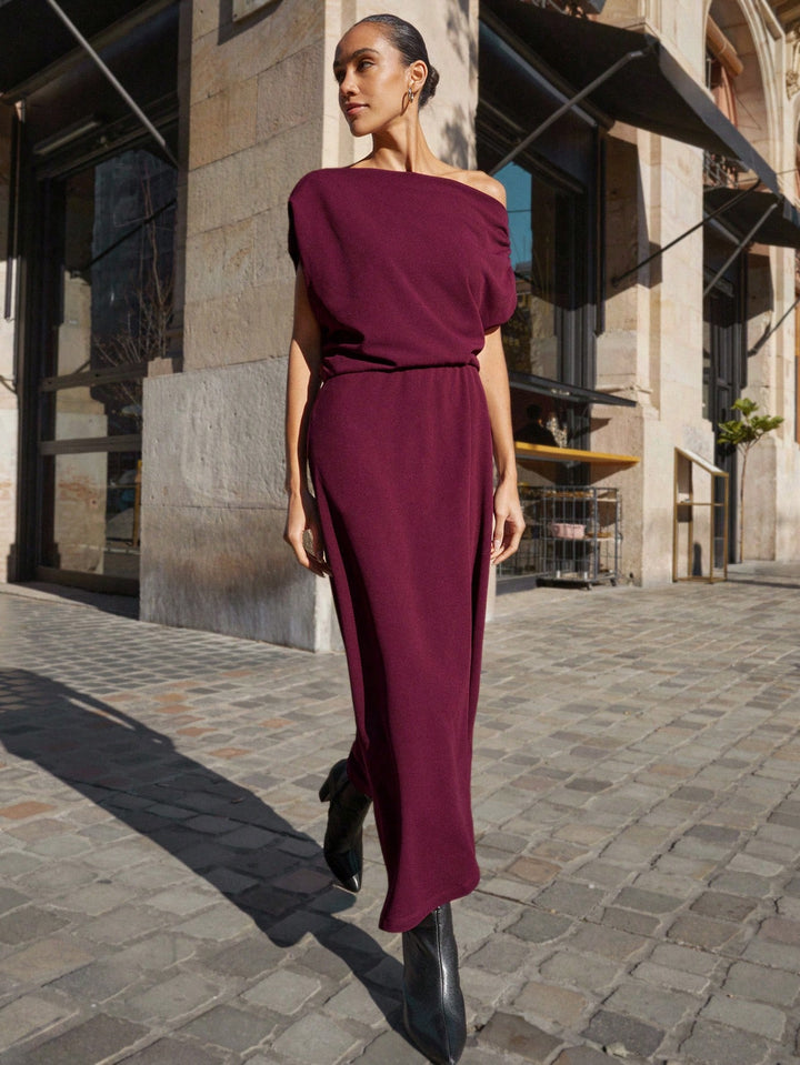 Rochie maxi SHEIN, vișiniu