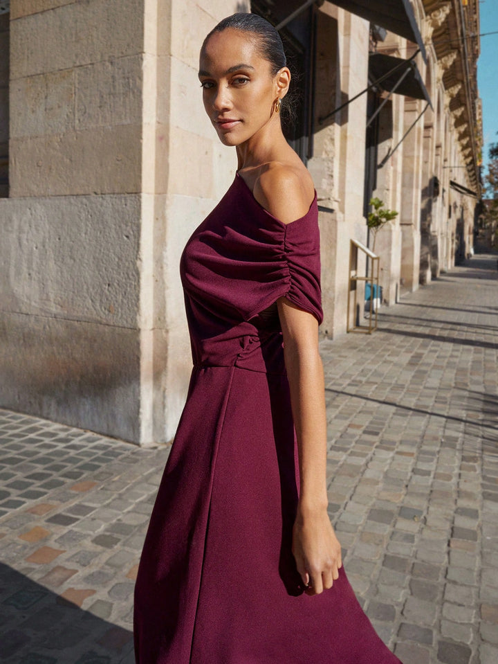 Rochie maxi SHEIN, vișiniu