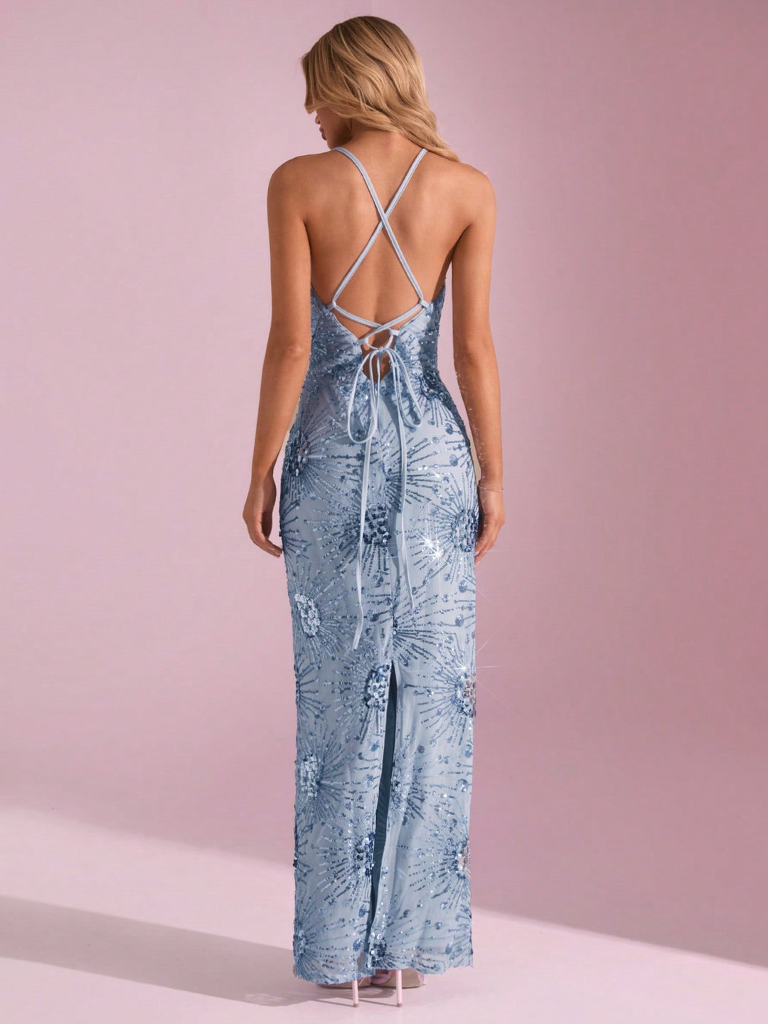 Rochie maxi SHEIN, albastru
