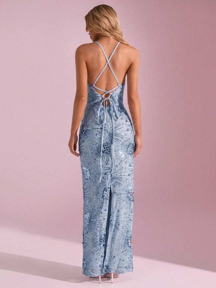 Rochie maxi SHEIN, albastru