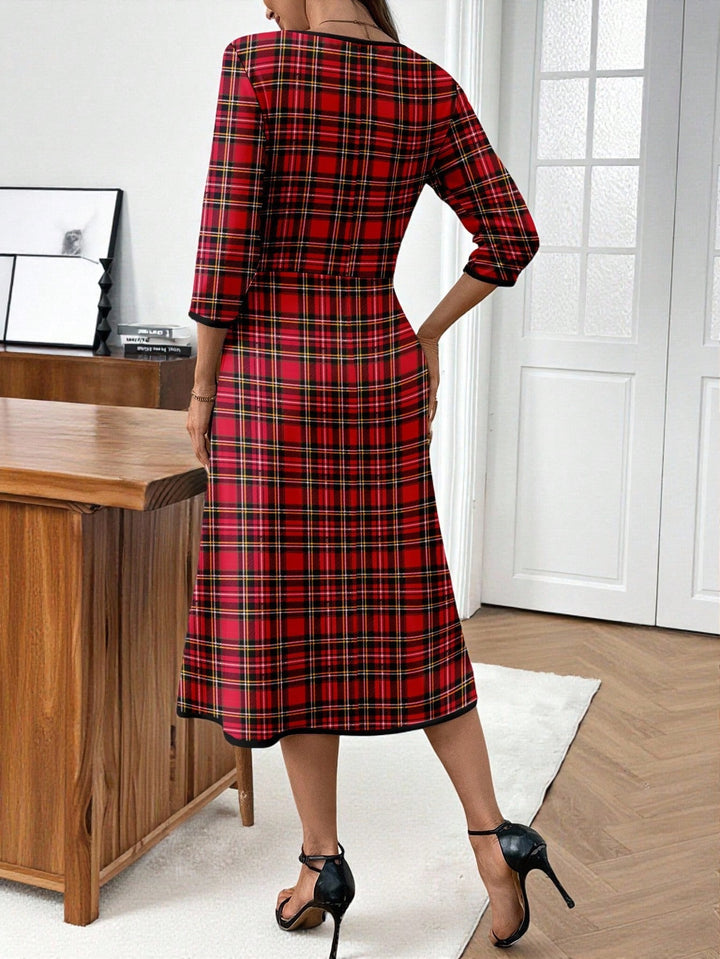 Rochie midi SHEIN, roșu