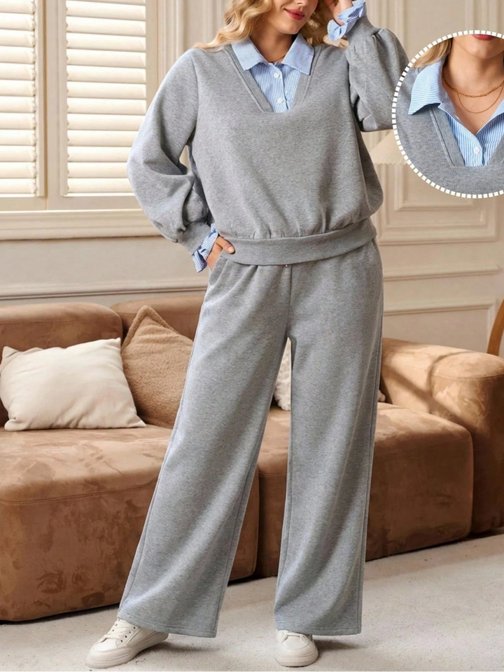 Compleu Shein Curve+, gri