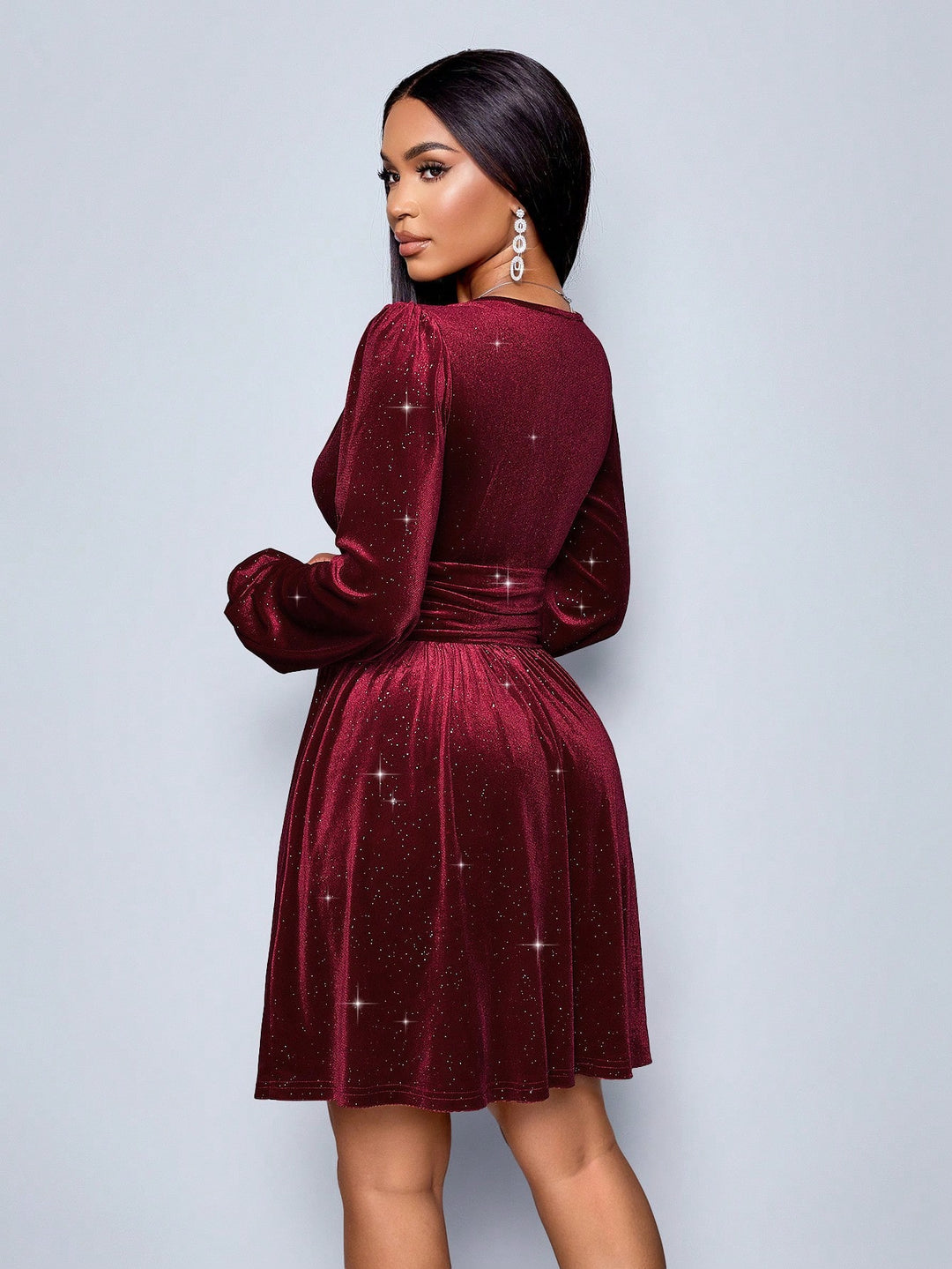 Rochie mini SHEIN, vișiniu