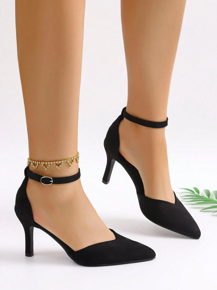 Pantofi cu toc SHEIN, negru