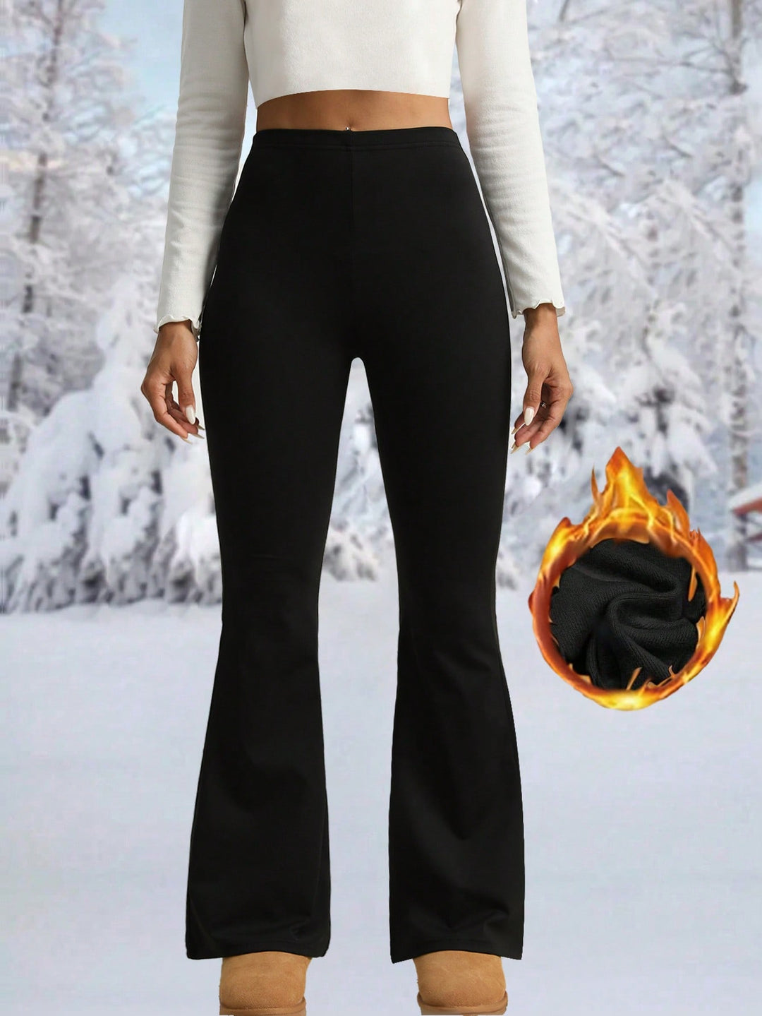 Pantaloni SHEIN, negru