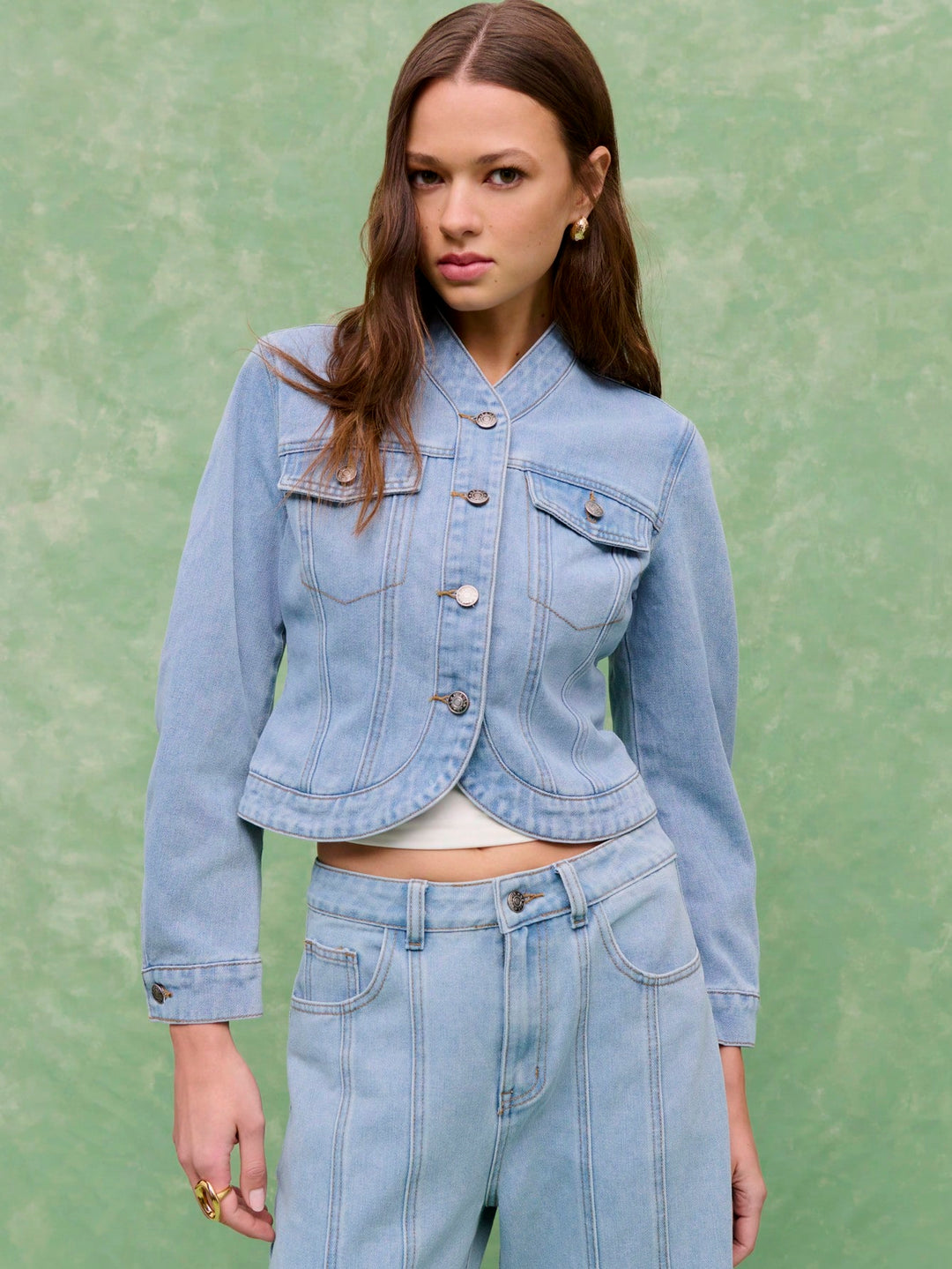 Jachetă denim SHEIN