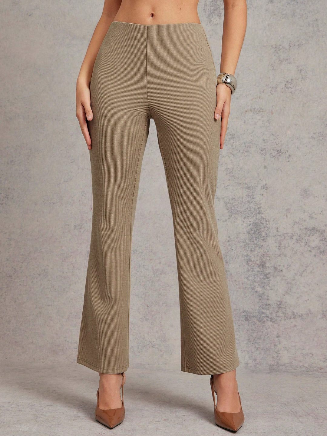 Pantaloni SHEIN, maro