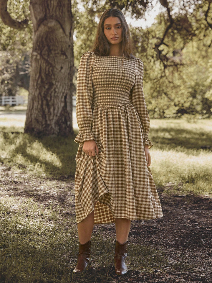 Rochie maxi SHEIN, maro