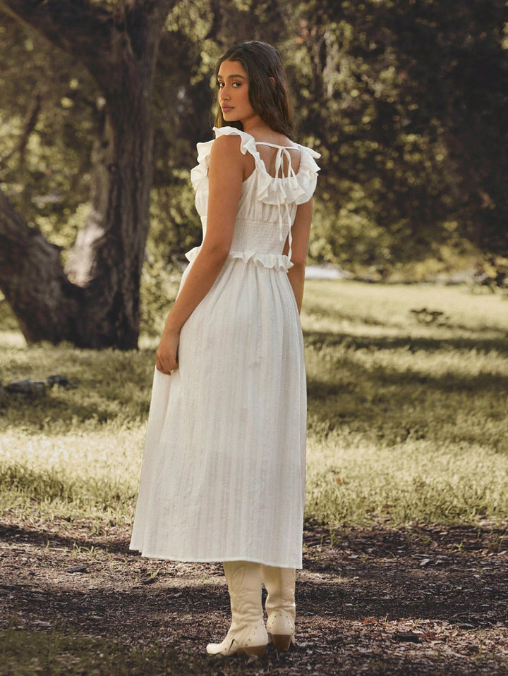 Rochie maxi SHEIN, alb