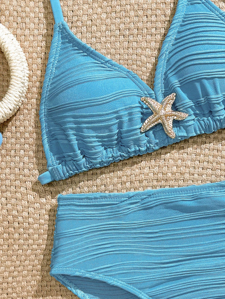 Set bikini SHEIN, albastru