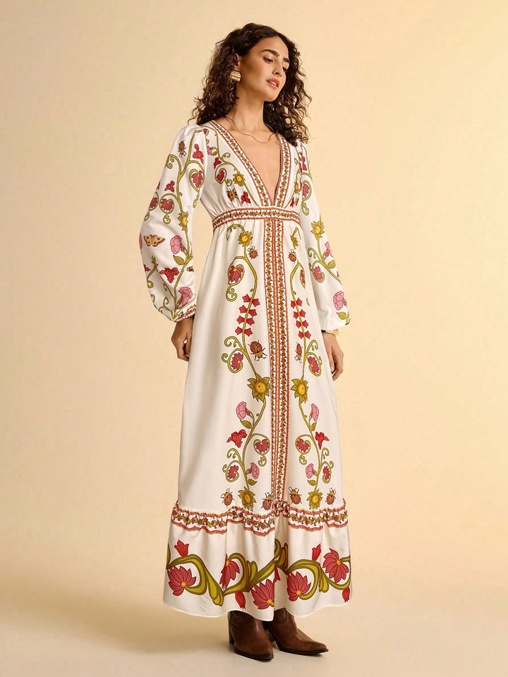 Rochie maxi SHEIN, mix culori