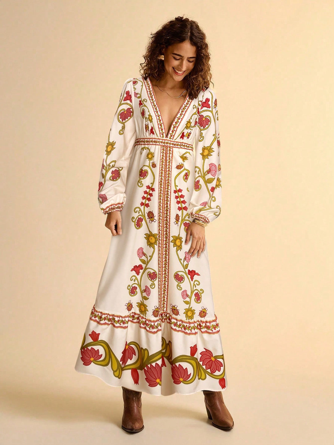 Rochie maxi SHEIN, mix culori