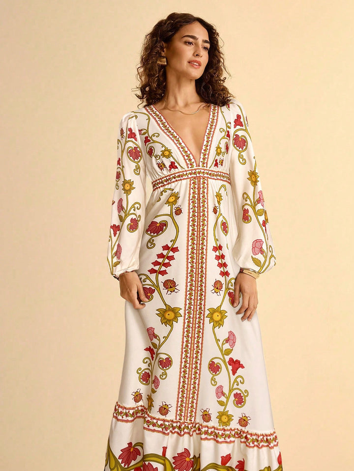 Rochie maxi SHEIN, mix culori