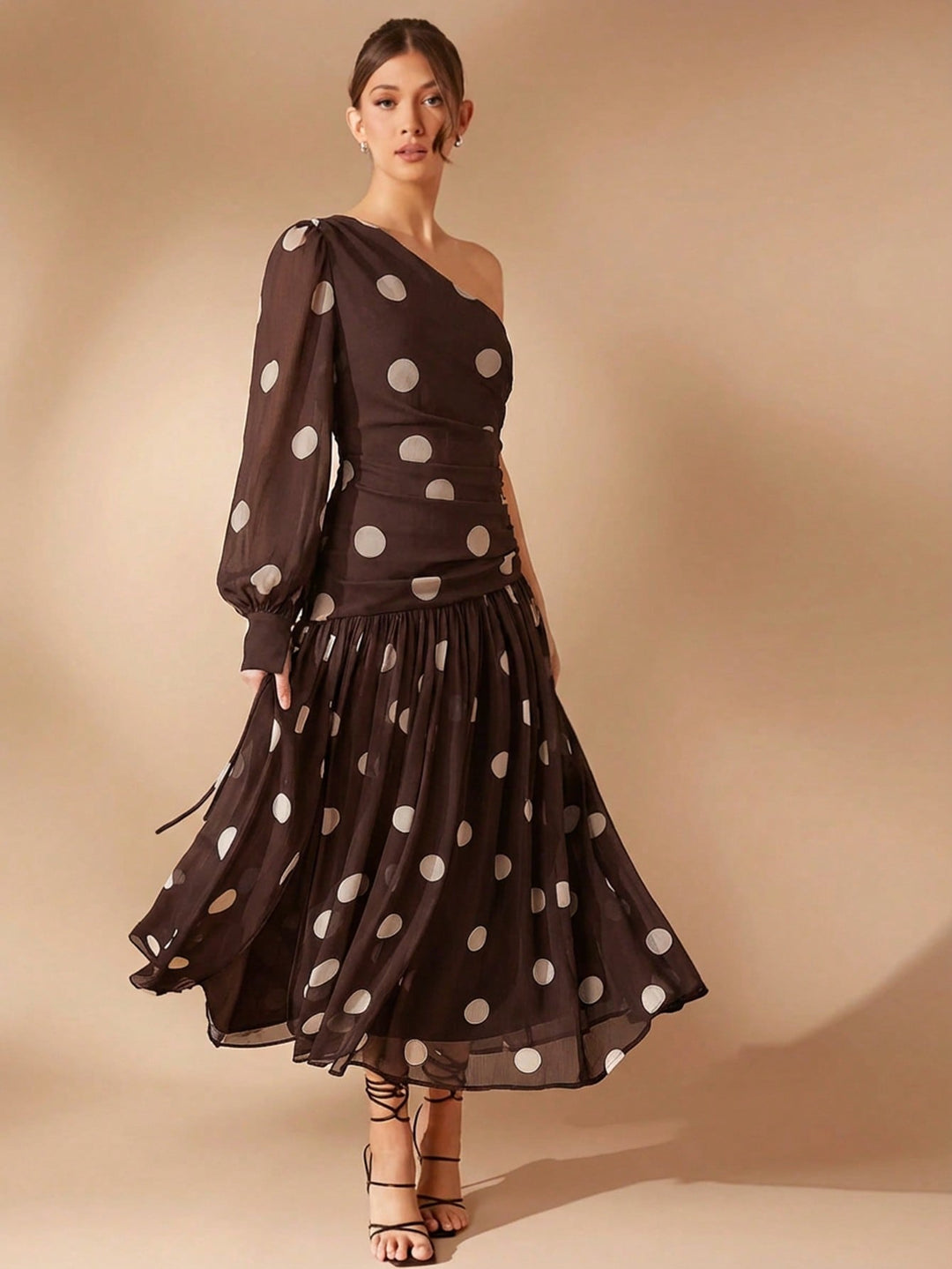 Rochie maxi SHEIN, maro
