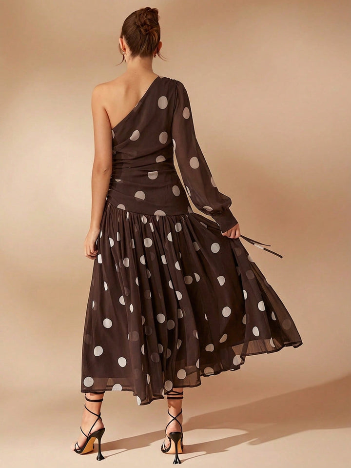 Rochie maxi SHEIN, maro