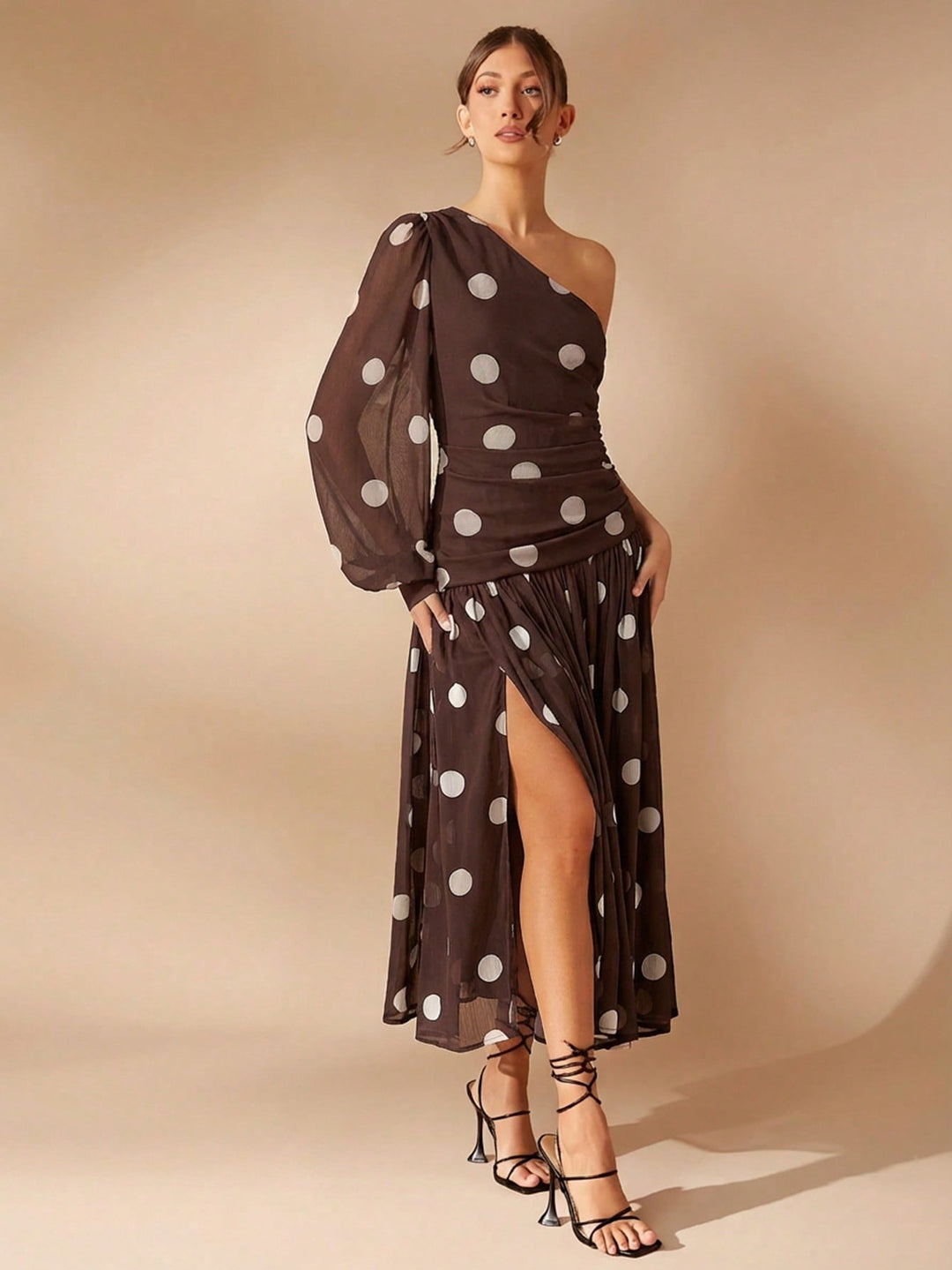 Rochie maxi SHEIN, maro