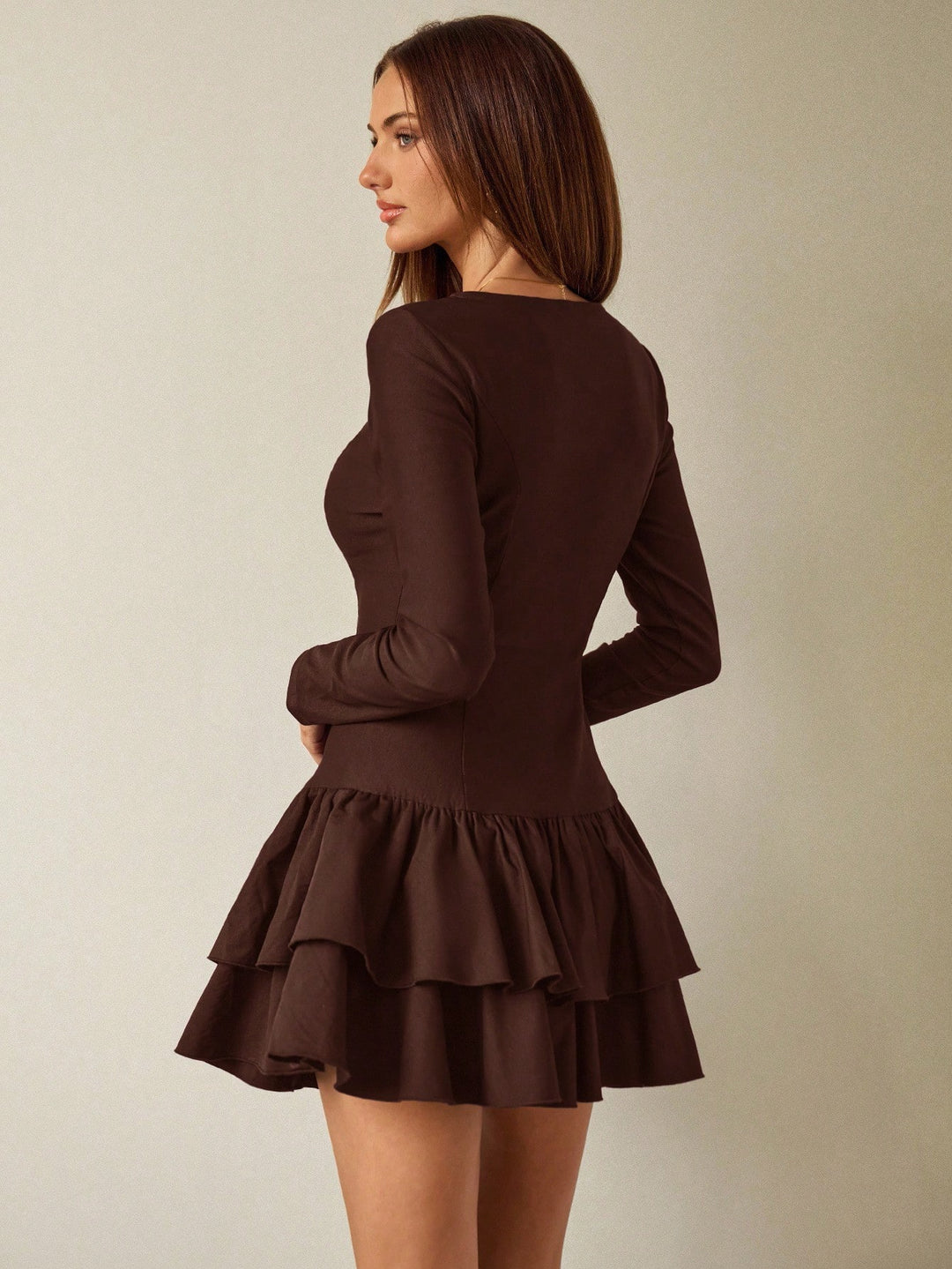 Rochie mini SHEIN, maro
