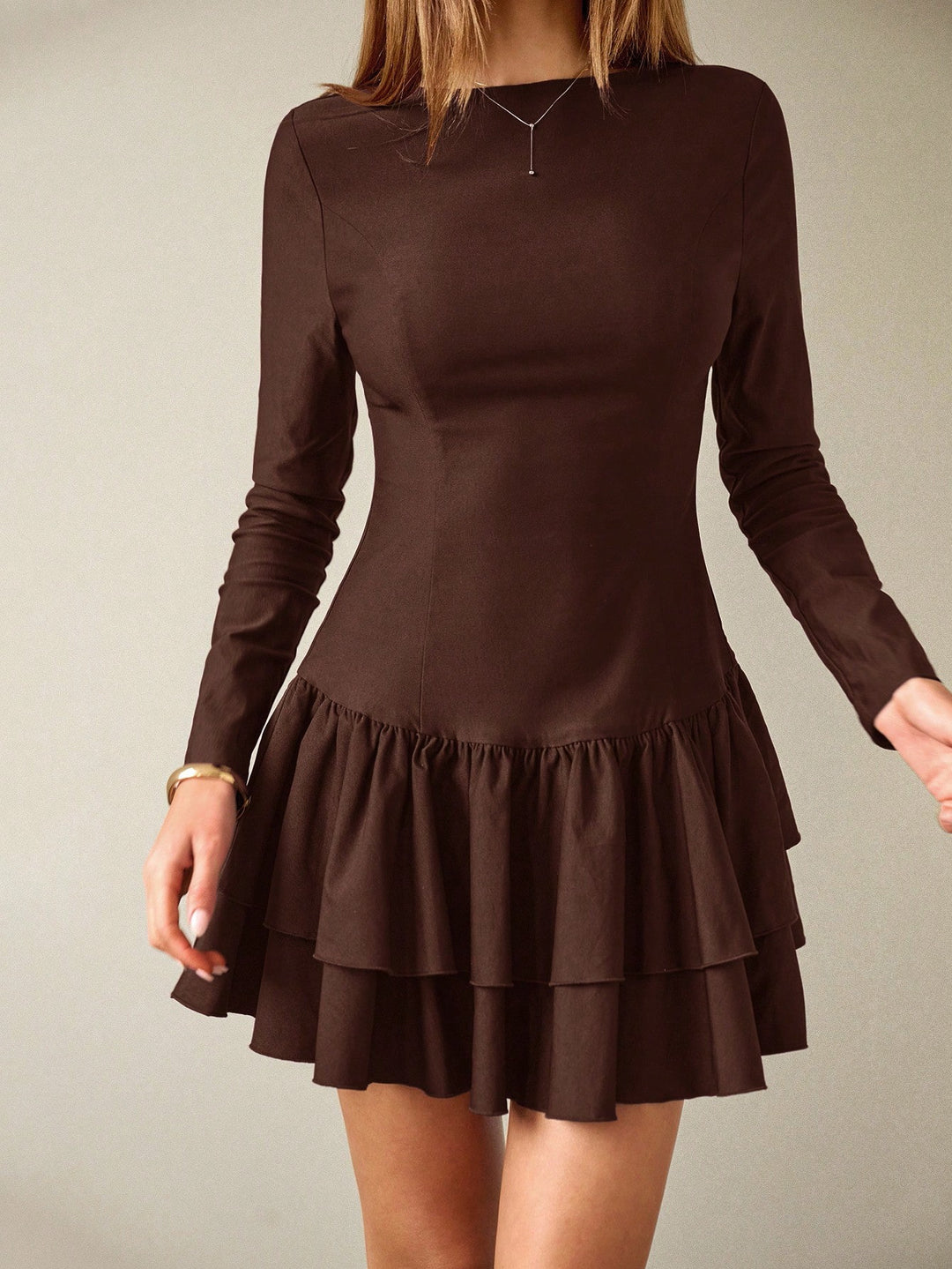 Rochie mini SHEIN, maro