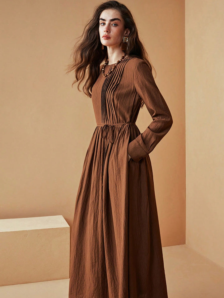 Rochie maxi SHEIN, maro