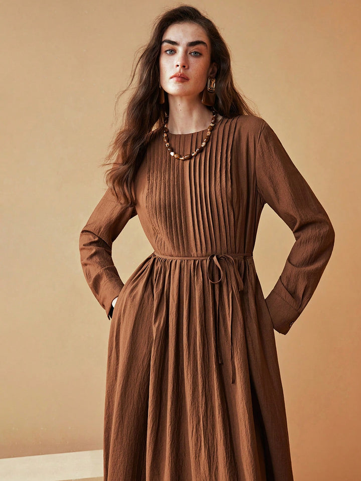 Rochie maxi SHEIN, maro