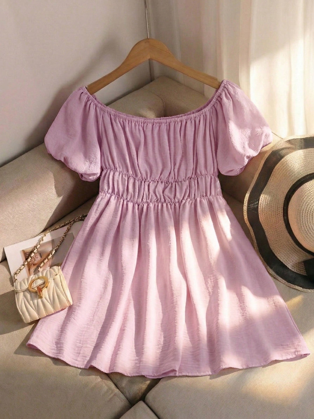 Rochie scurtă SHEIN, roz