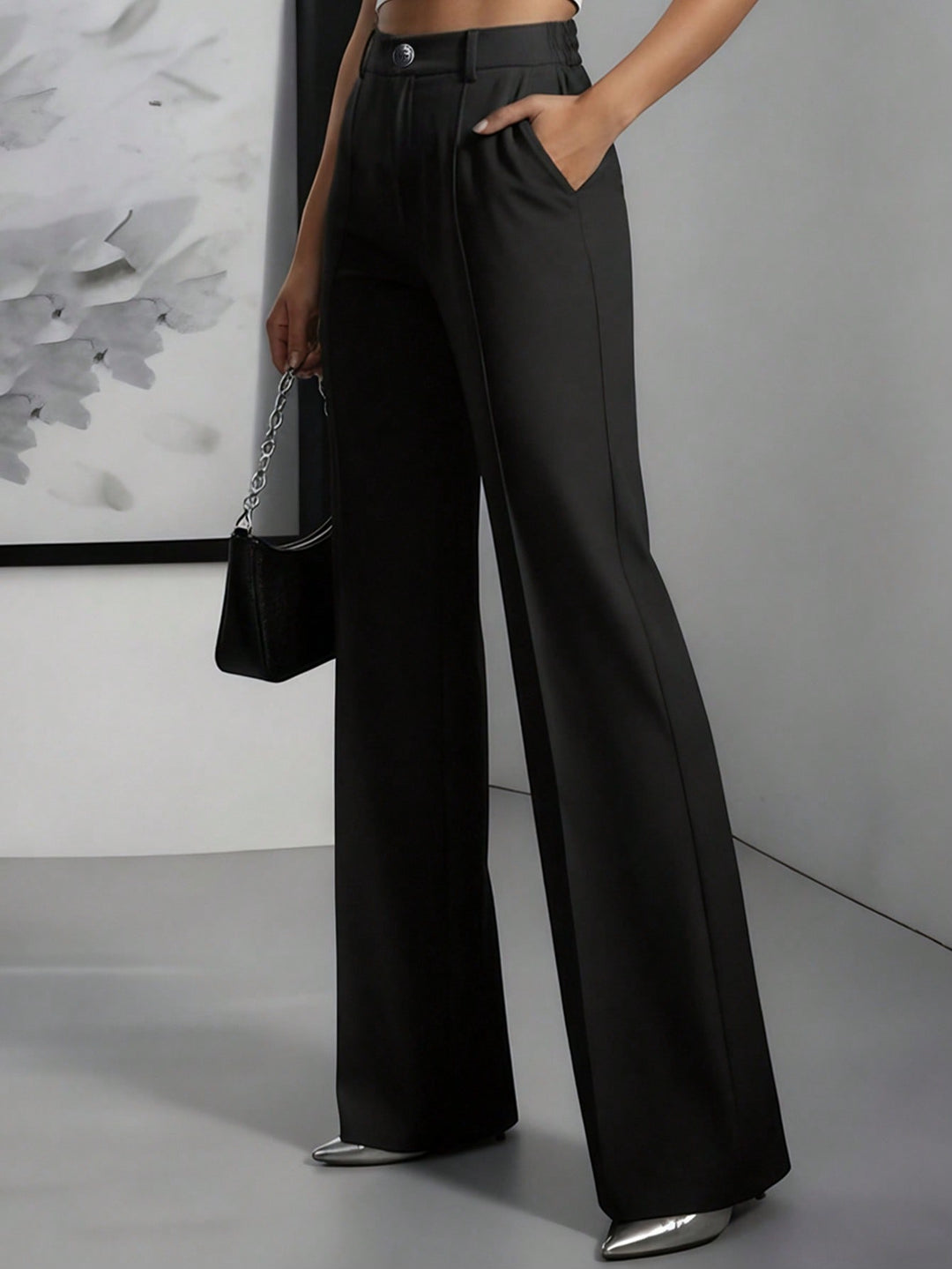 Pantaloni SHEIN, negru