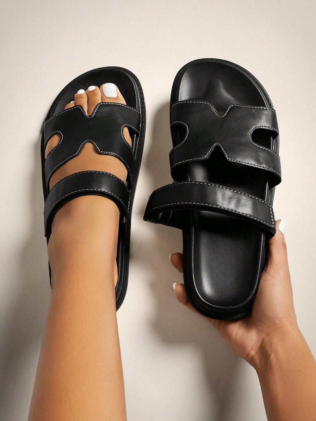 Sandale SHEIN, negru